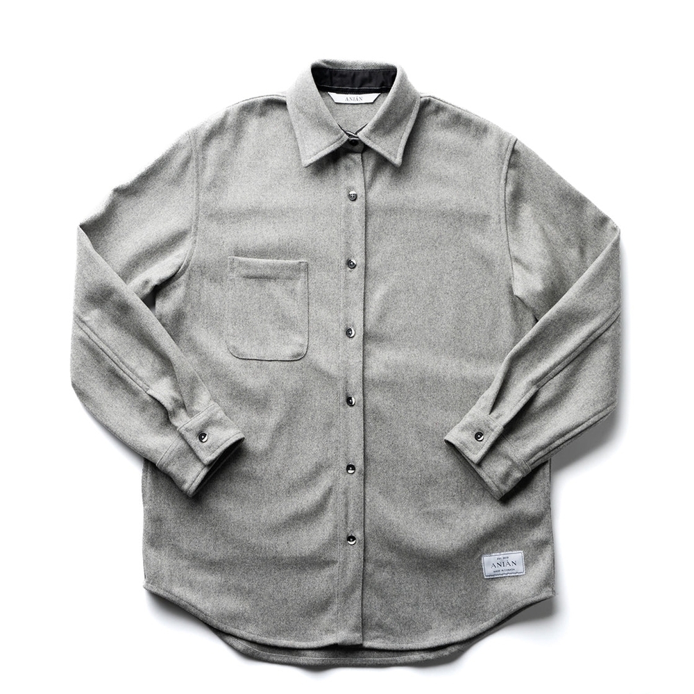 Anian The Modern Melton Wool Shirt